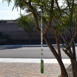 Lime Green Glass Wind Chime
