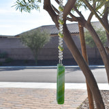 Lime Green Glass Wind Chime