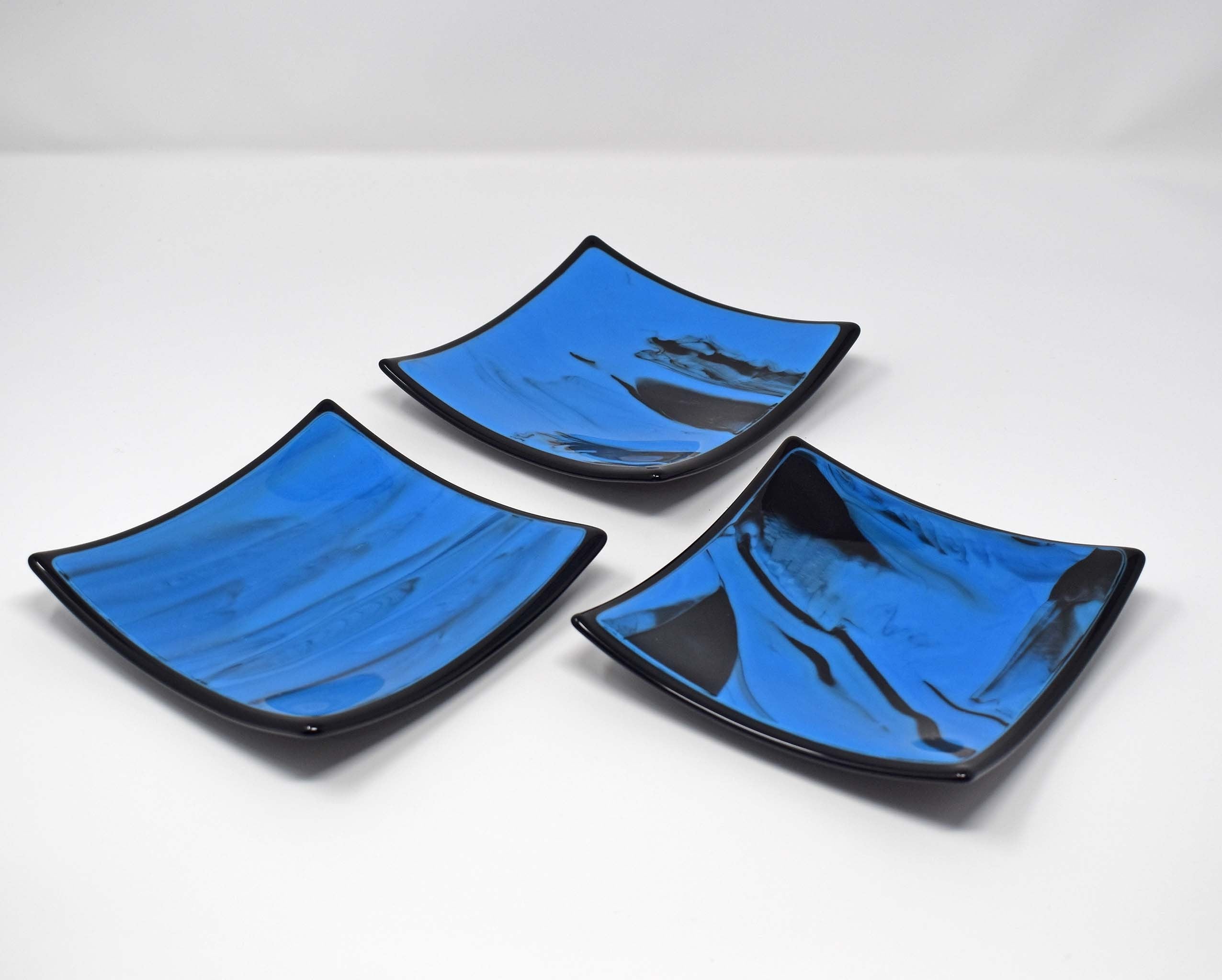 Blue and Black Catchall Dish