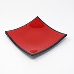 Red Glass Trinket Dish