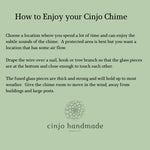 Instructions for hanging cinjo glass wind chimes