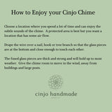 Instructions for hanging cinjo glass wind chimes