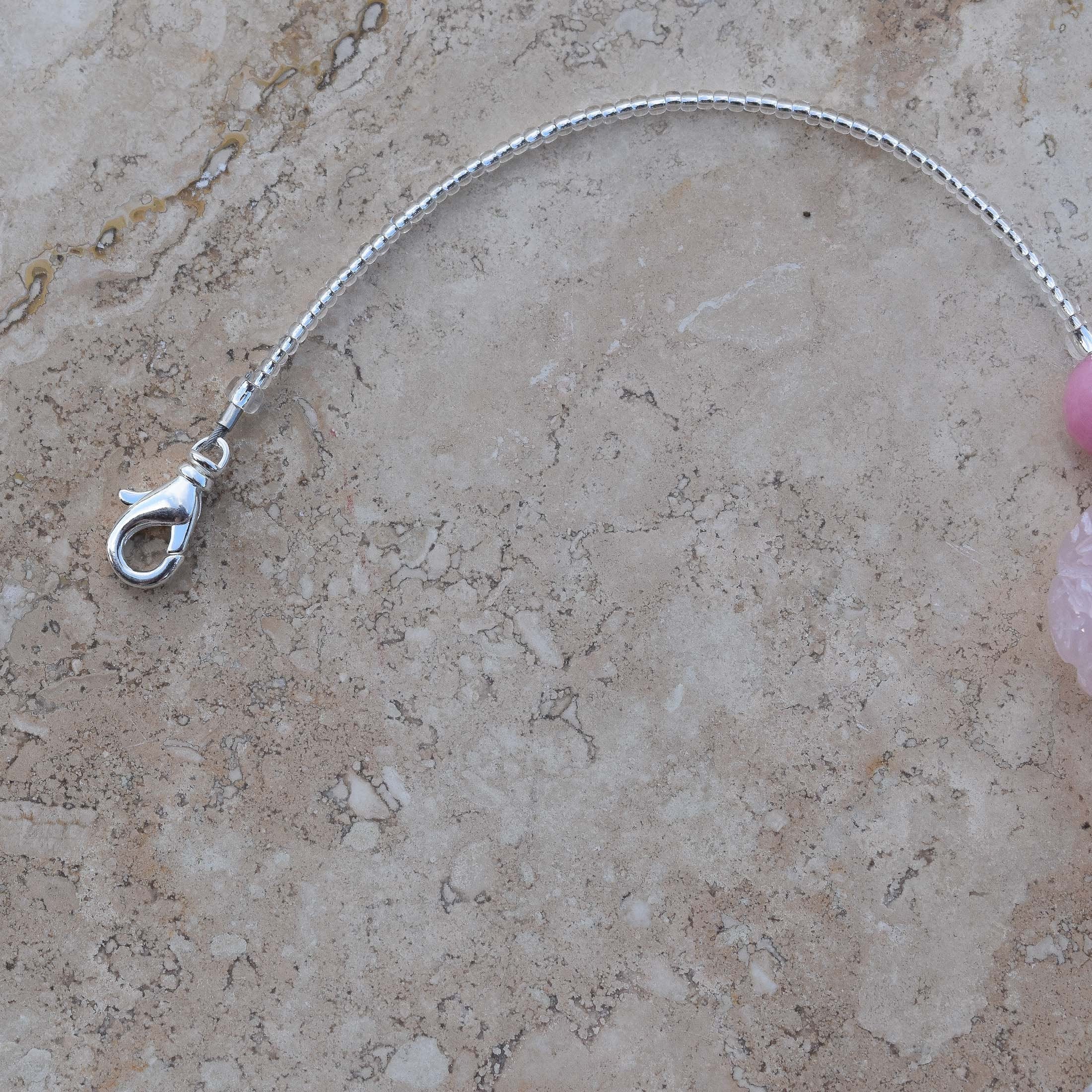 Rose Quartz Car Charm