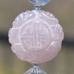 Carved Rose Quartz Charm