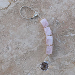 Small Rose Quartz Sun Catcher - Pink Gemstone