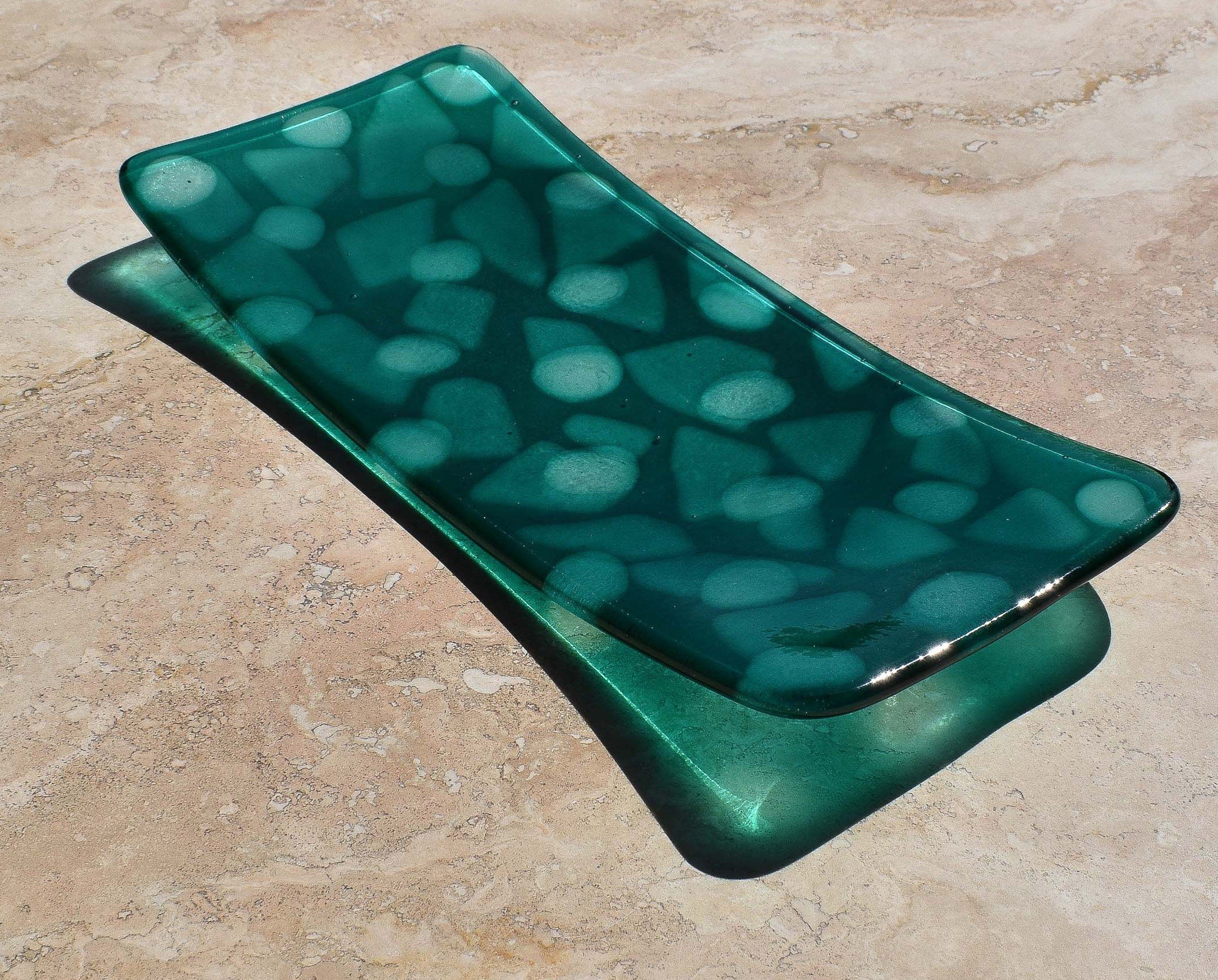 Teal Green Serving Tray