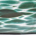 Unique Sparkling Green Glass Serving Tray with Channel Design - Home Entertaining Essential