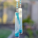 Turquoise Blue Glass Sun-Catcher Wind Chime is a Great Gift for Mother's Day, Housewarming, Sympathy or Retirement