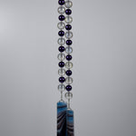 Bright Purple Pearl Glass Wind Chime for Patio, Balcony, Garden - Light Catching Gift for Housewarming, Retirement, Memorial