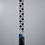Bright Purple Pearl Glass Wind Chime for Patio, Balcony, Garden - Light Catching Gift for Housewarming, Retirement, Memorial