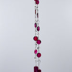 Outdoor Pink Agate and Crystal Sun Chime for a Magical Sun-Catching Display