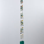 Handcrafted Sun Chime with Amazonite Stones and Glass Crystal for a Calming Patio Oasis