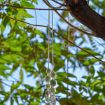 Handcrafted Sun Chime with Amazonite Stones and Glass Crystal for a Calming Patio Oasis