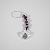 Amethyst Stone Car Charm Sun-Catcher - Sunlight Sparkle and Positive Vibes