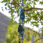 Dark Blue Agate Sun-Catcher Wind Chime - Outdoor Decor