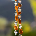 Sunlit Yellow Jasper Stone Wind Chime for Patio and Garden