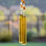 Sunlit Yellow Jasper Stone Wind Chime for Patio and Garden