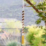 Iron Zebra Jasper Sun Catcher Chime - Outdoor Garden Decor