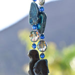 Dark Blue Agate Sun-Catcher Wind Chime - Outdoor Decor