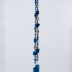 Midnight Blue Agate Sun Catcher Wind Chime - Beautiful Patio Decor