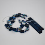 Midnight Blue Agate Sun Catcher Wind Chime - Beautiful Patio Decor