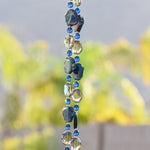 Midnight Blue Agate Sun Catcher Wind Chime - Beautiful Patio Decor