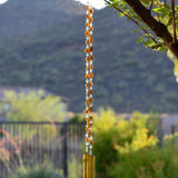 Sunlit Yellow Jasper Stone Wind Chime for Patio and Garden