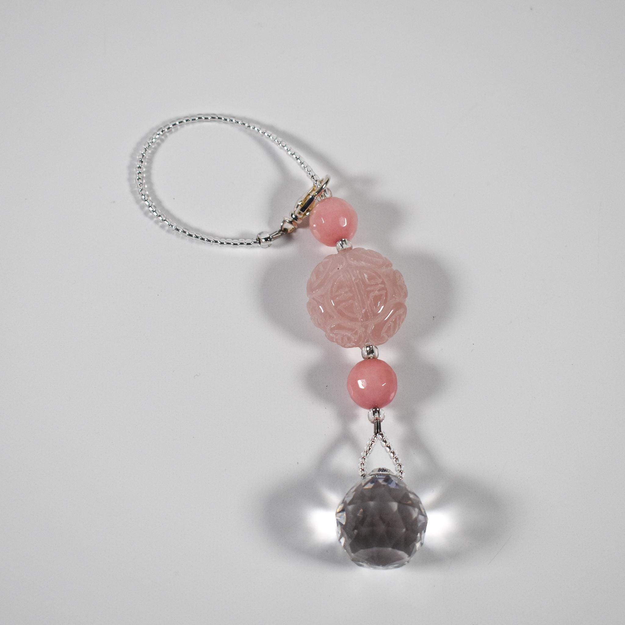 Rose Quartz Car Charm