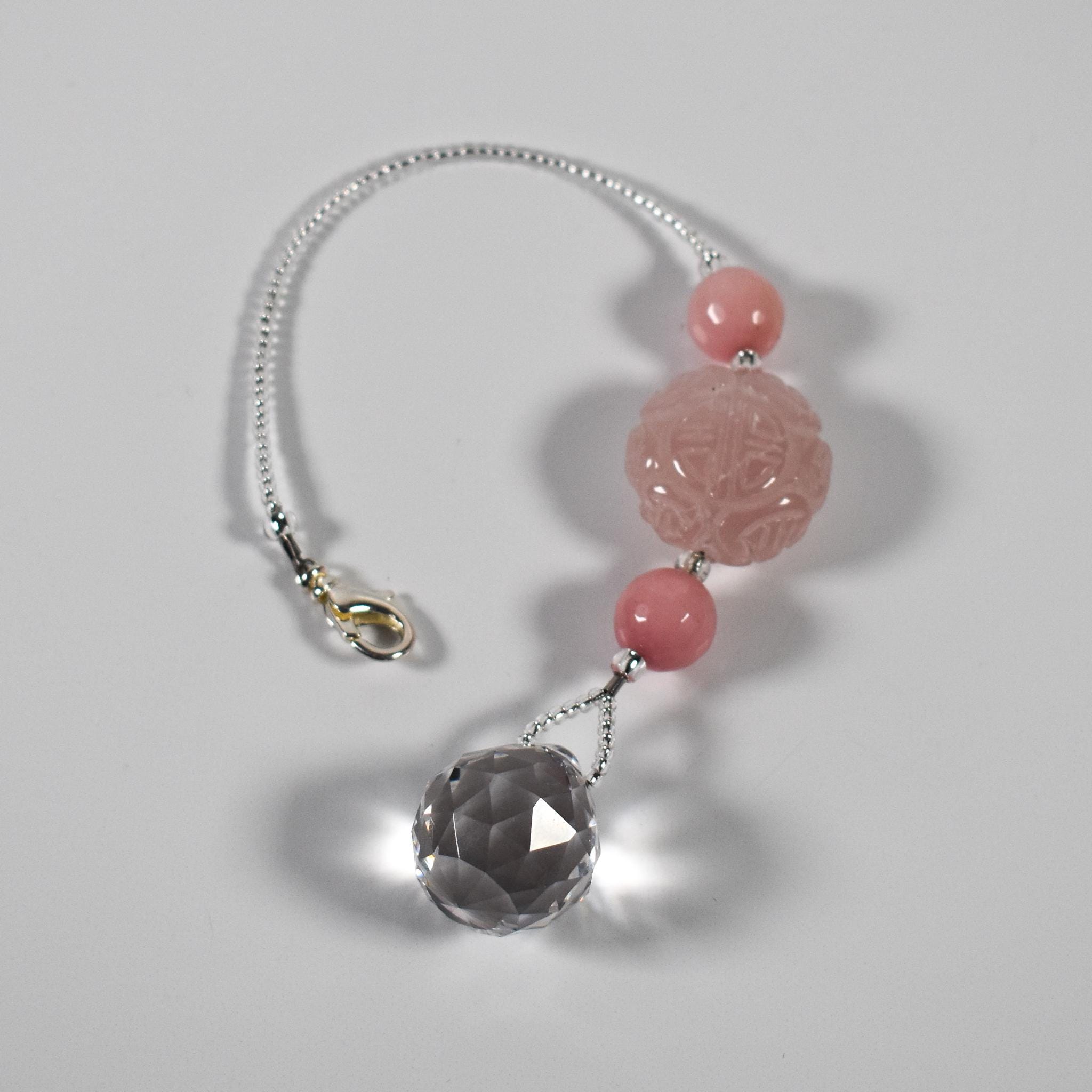 Rose Quartz Car Charm