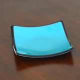 Peacock Green Glass Catchall Dish