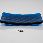 Glass Soap Dish with Wave Design - Various Colors