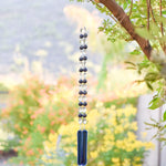 Blue Lapis Lazuli and Glass Sun Chime - Sparkling Outdoor Decor for Garden