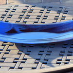 Vibrant Blue and Plum Purple Serving Tray for Cheese or Dessert