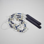 Lapis Lazuli Stone and Glass Sun Chime - Patio and Garden Decor