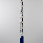 Lapis Lazuli Stone and Glass Sun Chime - Patio and Garden Decor