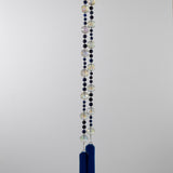 Lapis Lazuli Stone and Glass Sun Chime - Patio and Garden Decor