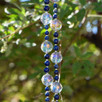 Lapis Lazuli Stone and Glass Sun Chime - Patio and Garden Decor