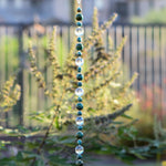 Long Turquoise Magnesite Suncatcher for Window, Patio or Garden - Gift Ready for Housewarming, Thank You, Birthday