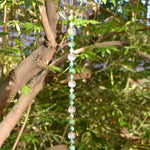 Long Turquoise Magnesite Suncatcher for Window, Patio or Garden - Gift Ready for Housewarming, Thank You, Birthday