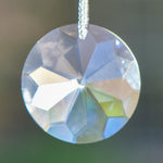 Long Hanging Sun Catcher with Fire Opal Stones and Sun Prism - Window or Garden Decor for Indoors or Outdoors