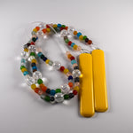 Colorful African Glass Bead Wind Chime - Patio and Garden Decor - Housewarming, Retirement Gift