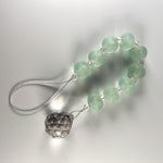 African Bead Sun Catcher with Large Crystal Prism - 17" Long - Window or Outdoor Decoration - Welcome Gift for Home
