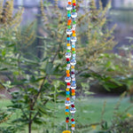 Colorful African Glass Bead Wind Chime - Patio and Garden Decor - Housewarming, Retirement Gift