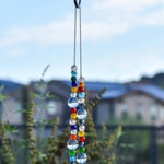 Colorful African Glass Bead Wind Chime - Patio and Garden Decor - Housewarming, Retirement Gift