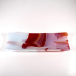 Front studio view of the tray on a white background, showing the long channel shape and blended colors