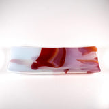 Front studio view of the tray on a white background, showing the long channel shape and blended colors