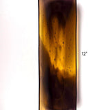 Fused Glass Channel Tray – Transparent Gold & Deep Purple – 12”