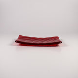 Glass Soap Dish with Wave Design - Various Colors