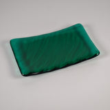 Glass Soap Dish with Wave Design - Various Colors