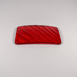 Glass Soap Dish with Wave Design - Various Colors